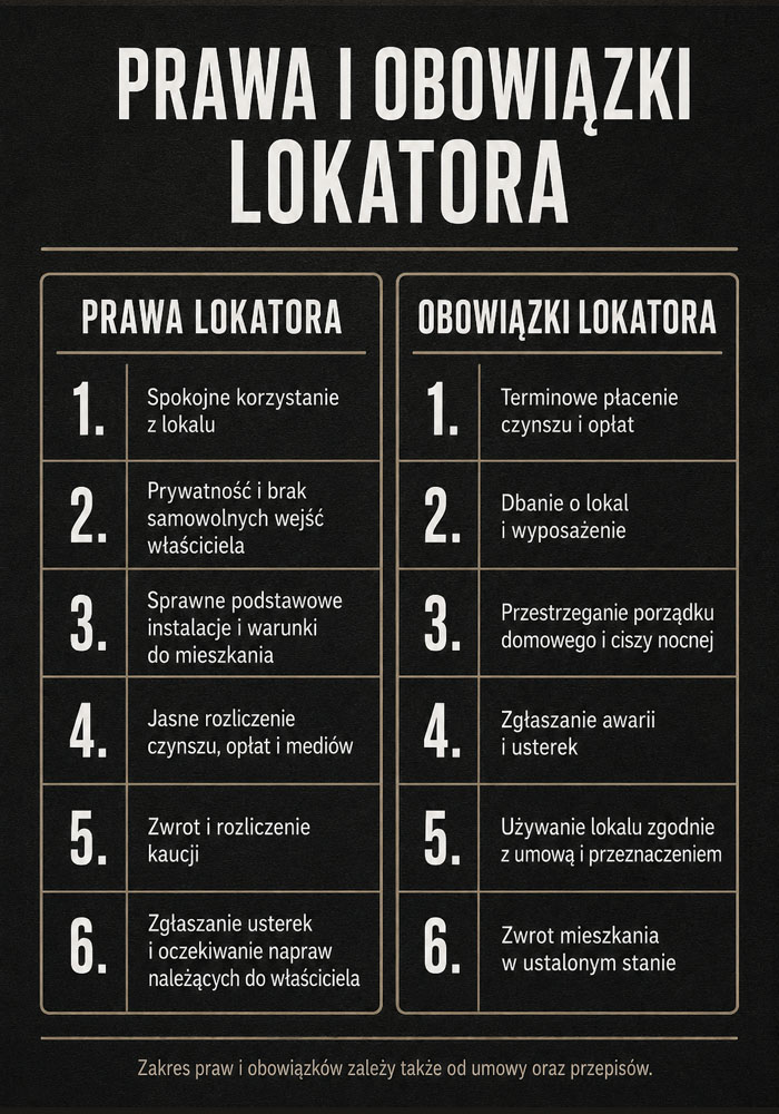 Prawa i obowiązki lokatora